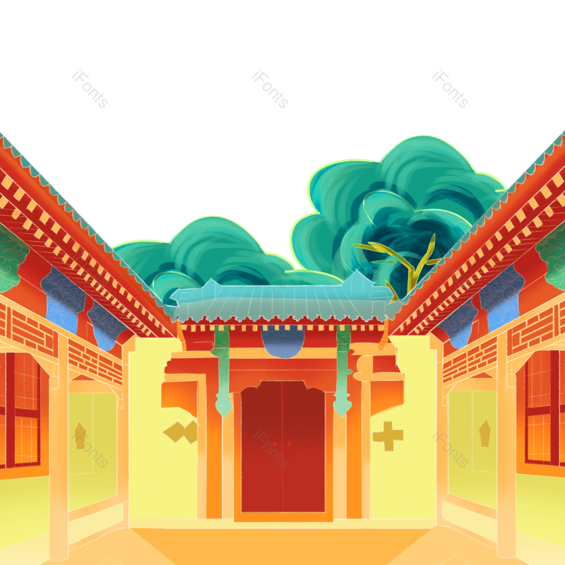 中国风图片,古代建筑元素,建筑素材PNG,古代装饰免抠素材